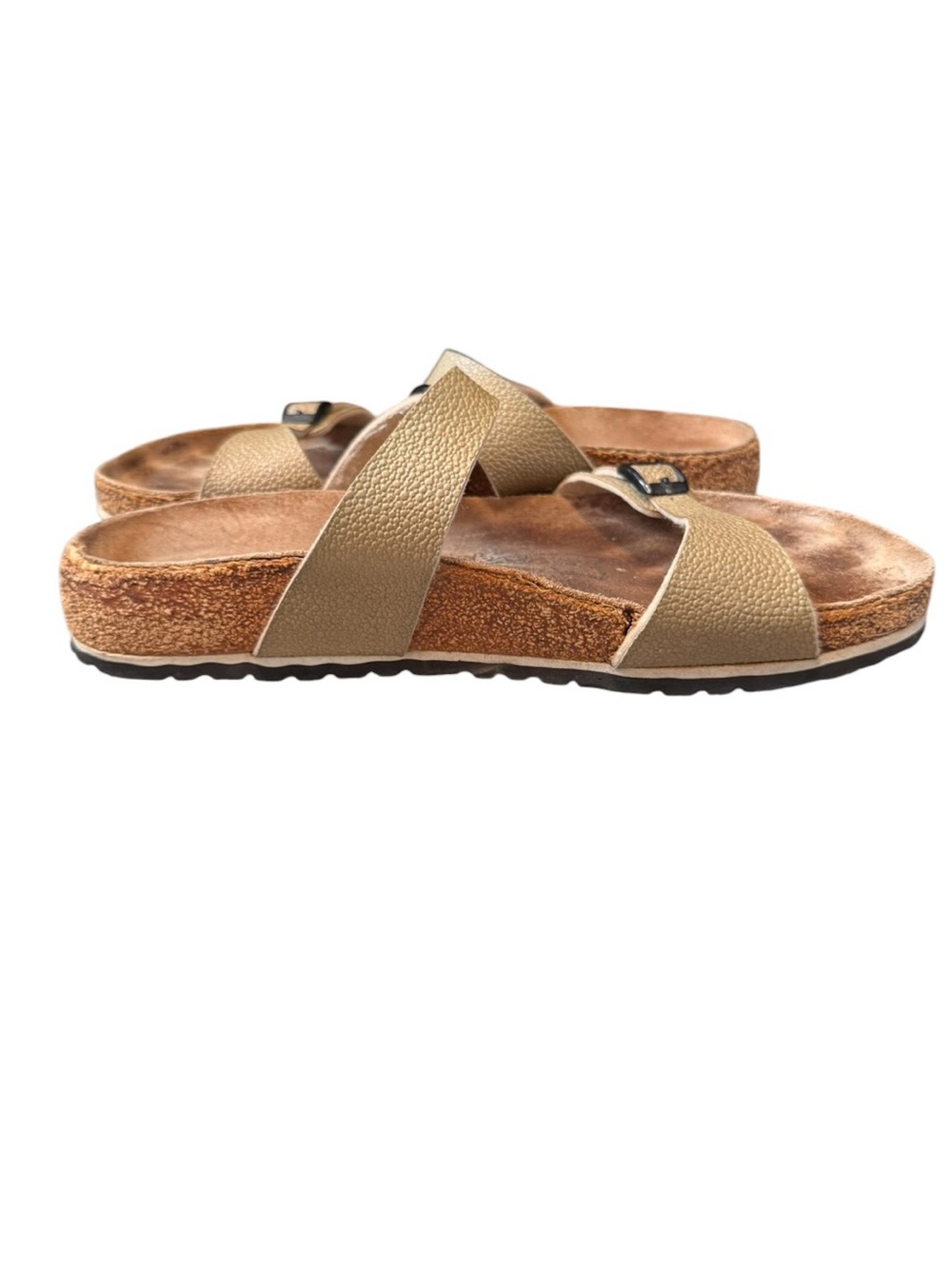 Birkenstock Birki’s Florida Sandals Gold Birko-Flor 3 Strap EU 40 US 9 Regular - Picture 6 of 11